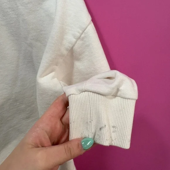 FAVORITE DAUGHTER COLLEGIATE SWEATSHIRT WHITE & BLUE - Picture 8 of 8